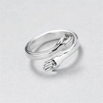 Petra – Anello regolabile in argento “Cuddle”