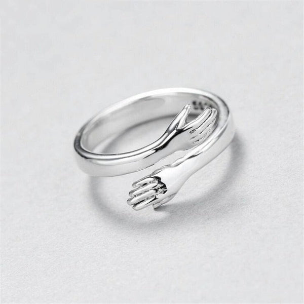 Petra – Anello regolabile in argento “Cuddle”