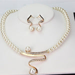 Fabienne – Collier di perle naturali + set di orecchini