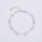 Marlene – Gold Bracelet with Single Pearl Accents