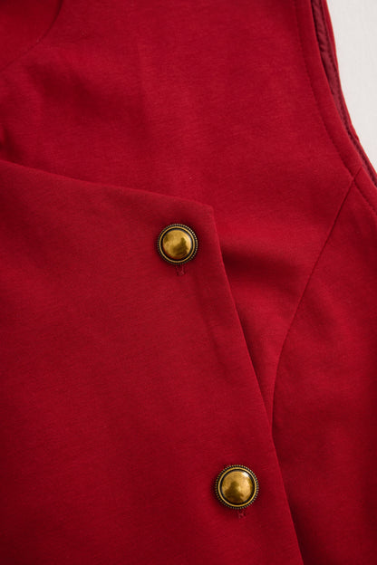 RUBY | BURGUNDY SLEEVELESS MIDI DRESS