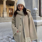 ZYRA | FRINGED SCARF JACKET