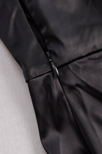 HANNAH | ONE-SHOULDER BLACK GOWN