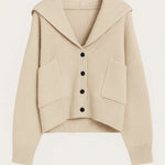 ELANORA | DEEP V-NECK KNIT CARDIGAN