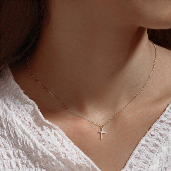 Elina – Double Layer Silver Necklace with Pendant