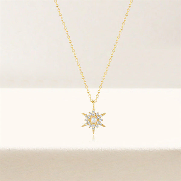 Amelie – Fine silver chain with round pendant