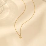 Lina – Fine silver chain with round medallion