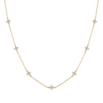 Veronika – Thin silver chain with vertical pendant