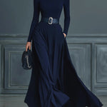 CORTLISS | HIGH-NECK MAXI DRESS
