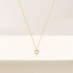 Helena – Delicate silver chain with small heart pendant