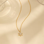 Amelie – Fine silver chain with round pendant