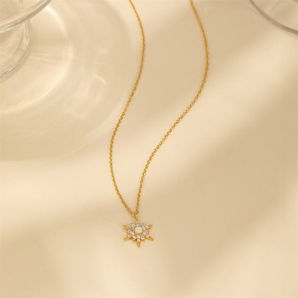 Amelie – Fine silver chain with round pendant