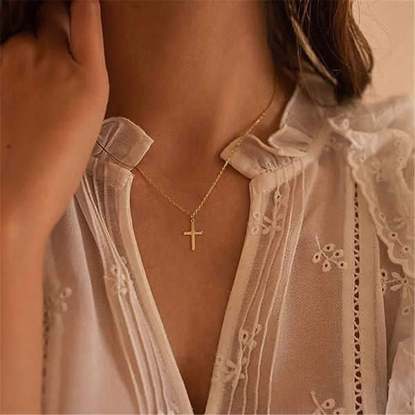 Elina – Double Layer Silver Necklace with Pendant