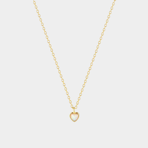Helena – Delicate silver chain with small heart pendant