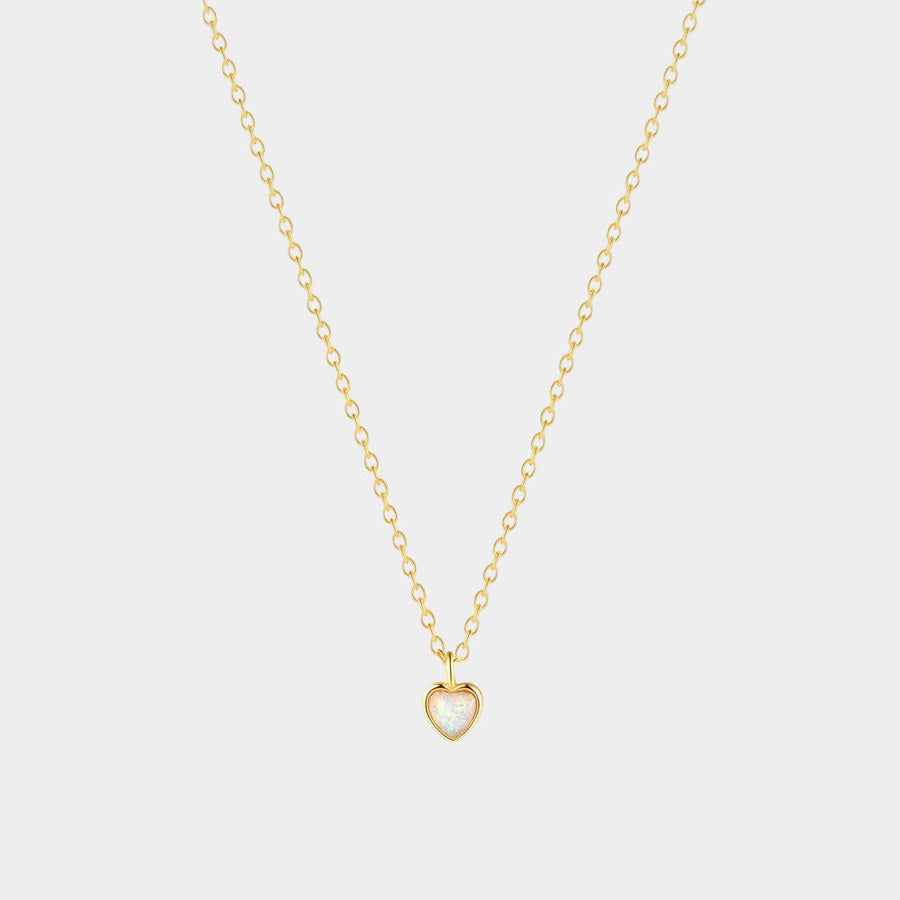 Helena – Delicate silver chain with small heart pendant