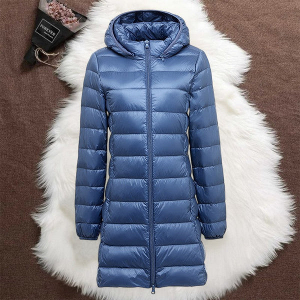 HELSA LONG TRANSITIONAL PADDED JACKET | INDIGO