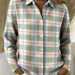 LENORA™ - CHECKED HOODIE BLOUSE IN FRESH PASTEL COLORS