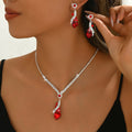 Silver with red details