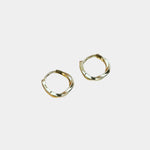 Orecchini in argento sterling con inserto rotondo