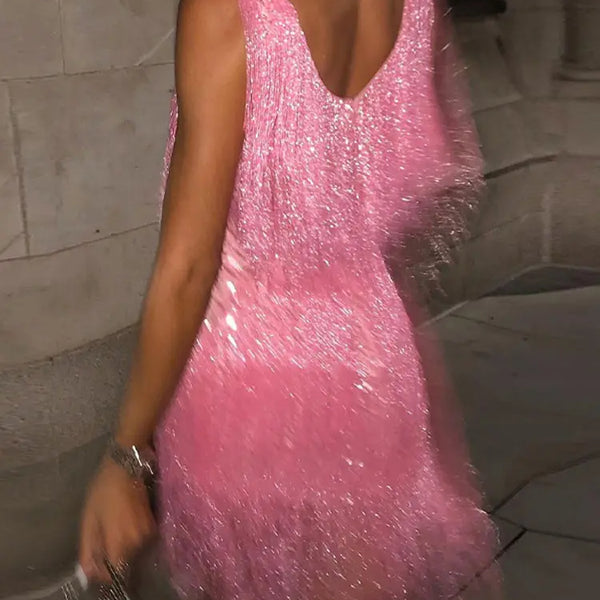 NANCY | FRINGE PARTY DRESS