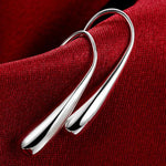 Orecchini a forma di goccia in argento sterling