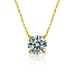 Rafaela – Collier in argento sterling placcato 18K con zircone