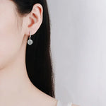 Orecchini in argento sterling 925 con 1 carato di moissanite