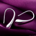 Orecchini a forma di goccia in argento sterling