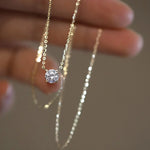 Rafaela – Collier in argento sterling placcato 18K con zircone
