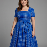 BEATRIX | POLKA DOT BOW DRESS