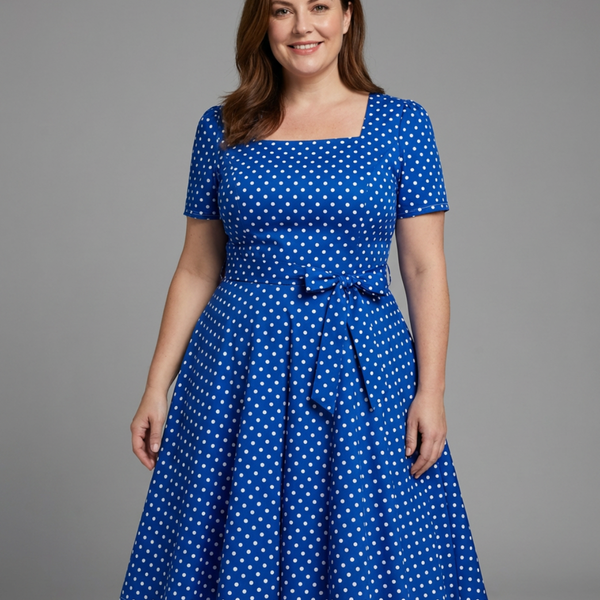 BEATRIX | POLKA DOT BOW DRESS