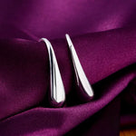 Orecchini a forma di goccia in argento sterling