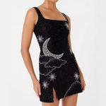 PHOEBE | MINI SEQUIN SPLIT DRESS