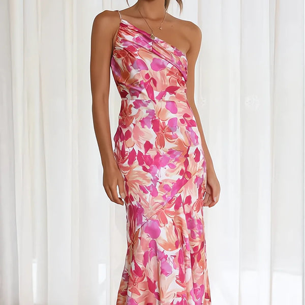 VIOLET | FLORAL SATIN GOWN