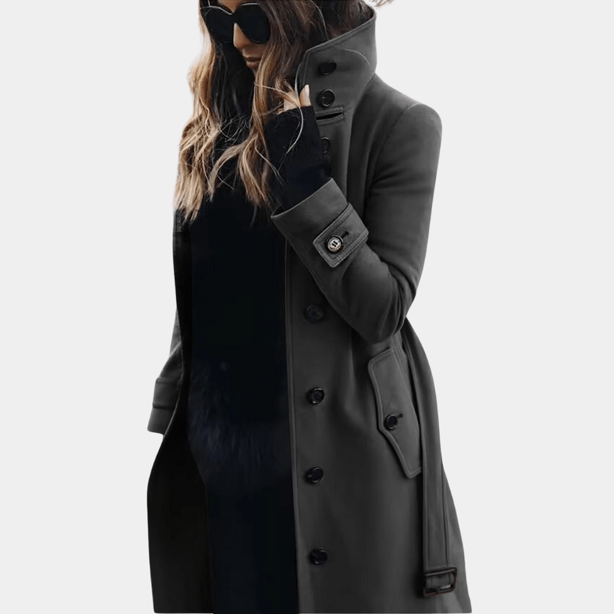 ELEGANT WARM TRENCH COAT