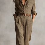 Corenne - Elegant Plaid Dress