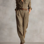 Corenne - Elegant Plaid Dress