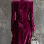 Amelia | Velvet Blazer Dress