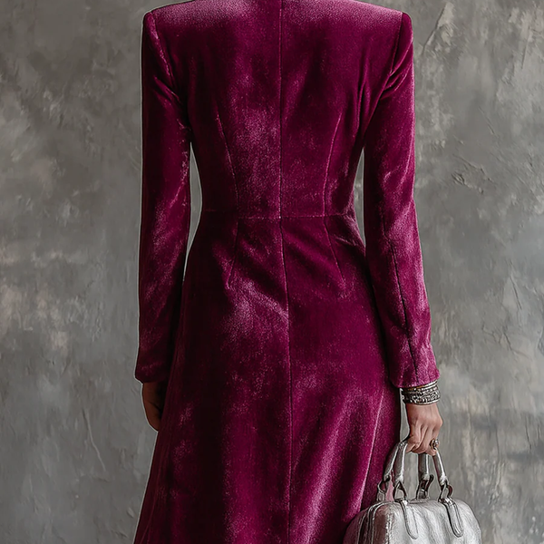 Amelia | Velvet Blazer Dress
