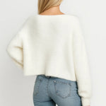 SASKIA | SOFT OPEN-FRONT PEARL-DETAIL CARDIGAN