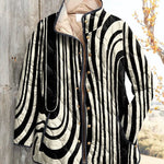 OCTAVIA | ARTISTIC ABSTRACT QUILTED JACKET