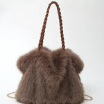 Charlotte - Versatile Plush Velvet Shoulder Tote Bag