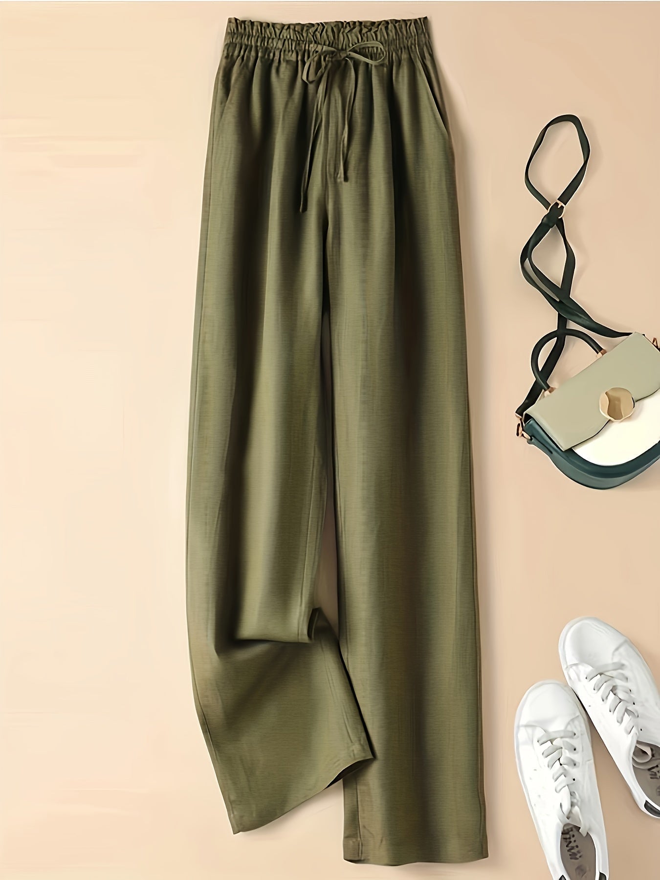 COLETTE | WIDE LEG DRAWSTRING TROUSERS