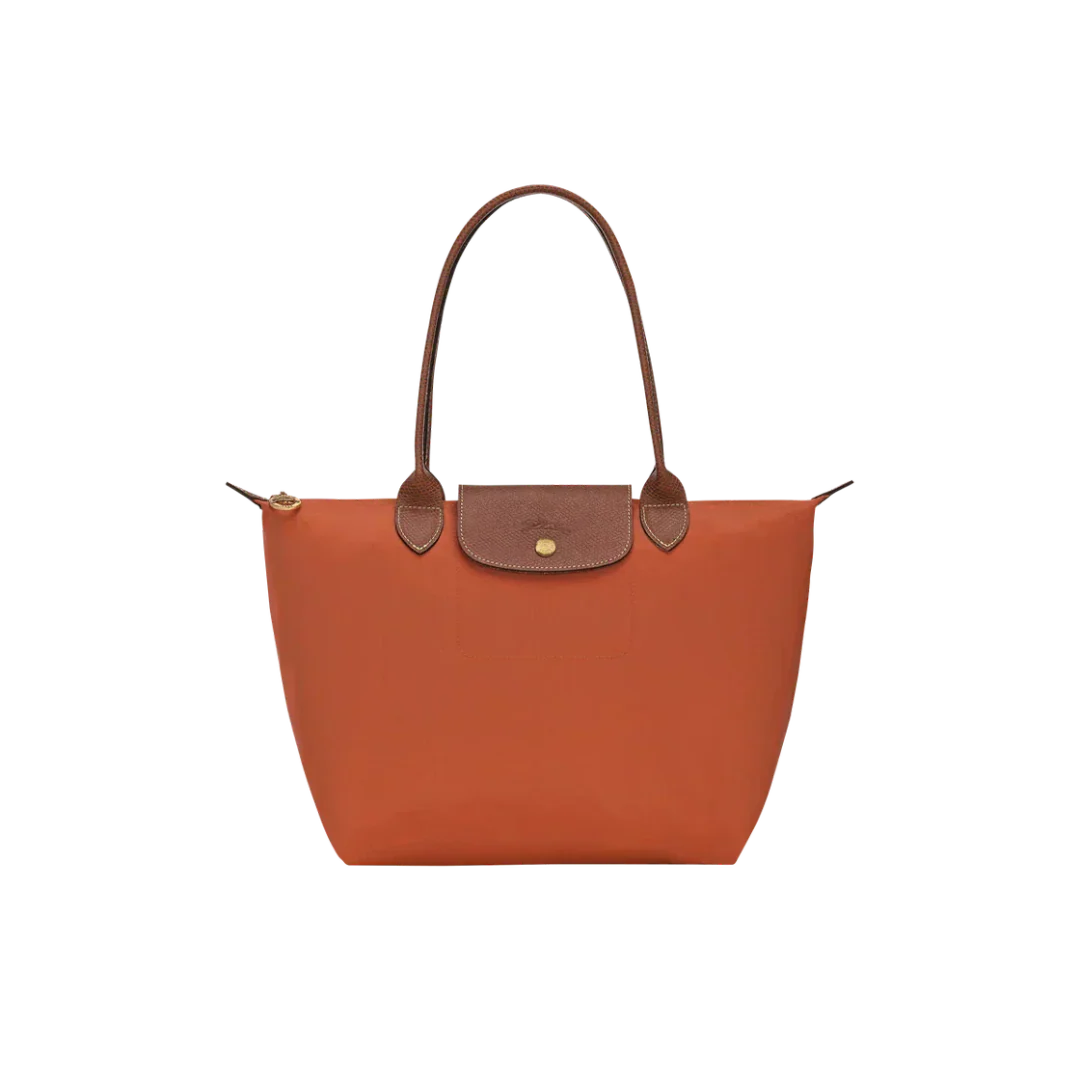 Longchamp - Large Le Pliage Tote, Brick