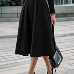 CELINE BLOOM | ELEGANT BELTED PENCIL SKIRT