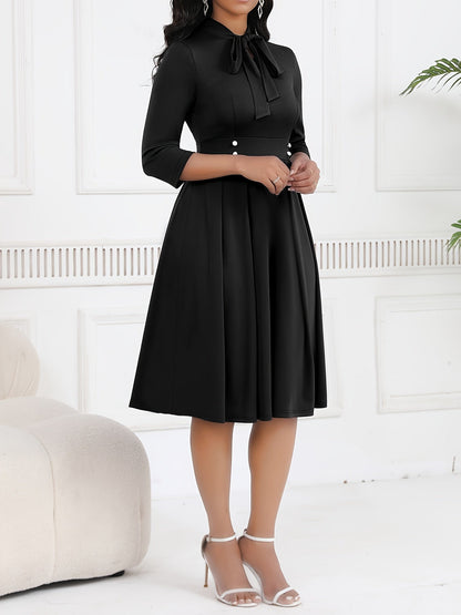 OLIVIA TIE-WAIST MIDI DRESS