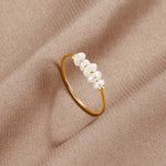 Grace – Anello con perle d’acqua dolce