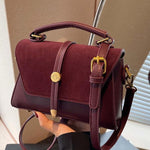 ALWINA™ - TRENDY CONTRAST STITCHING SHOULDER BAG