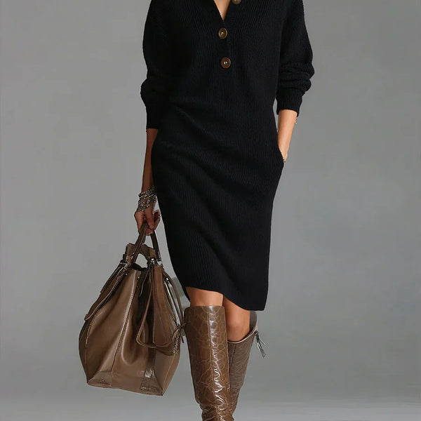 ARIANELL | WOOL WINTER KNIT MIDI DRESS