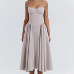 CHARMONE | LACE EVENING MIDI DRESS